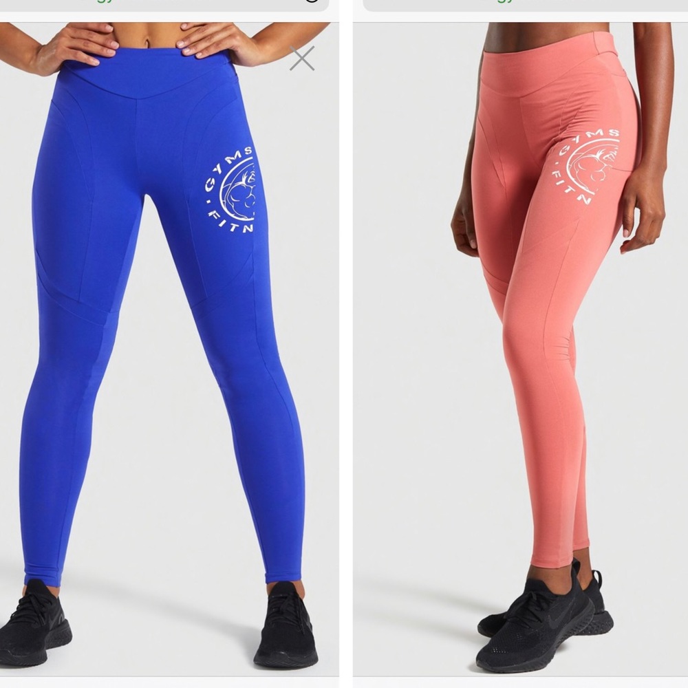 4 leggings. 3 gymshark  and 1 my protein legging